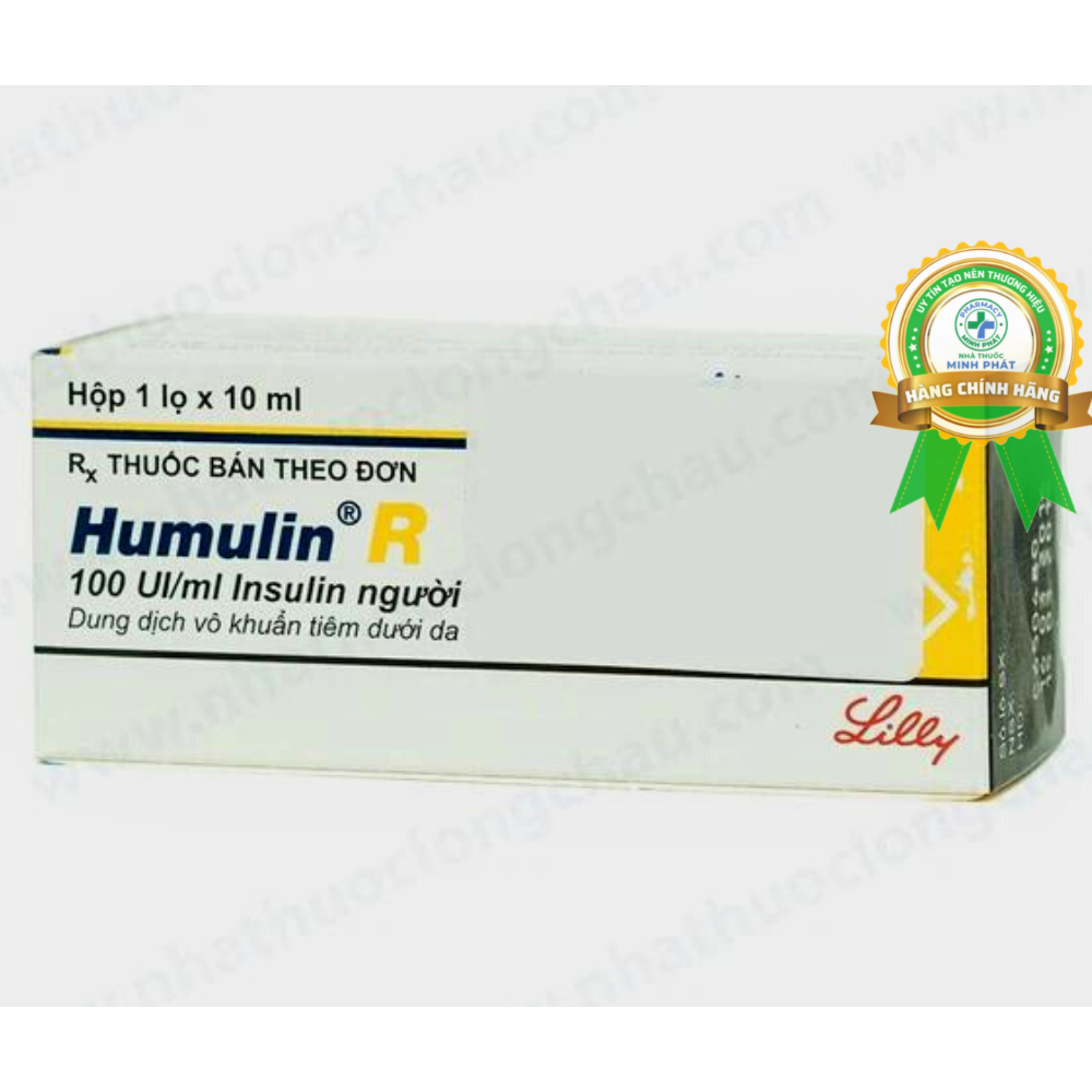 Thuốc tiêm Humulin R 100UI/ml Eli Lilly điều trị tiểu đường (10ml)